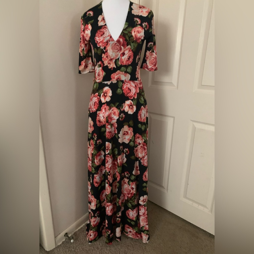 Agnes& Dora floral maxi dress